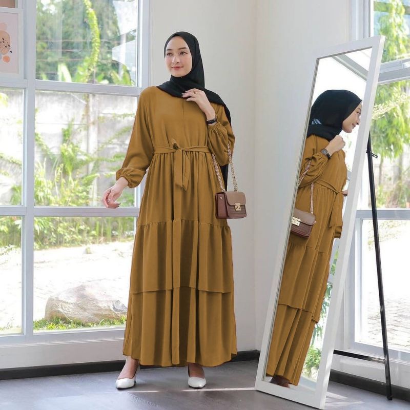 PROMO GAMIS MURAH/Gamis Busui/Gamis syari/Gamis Azzara fit to XL