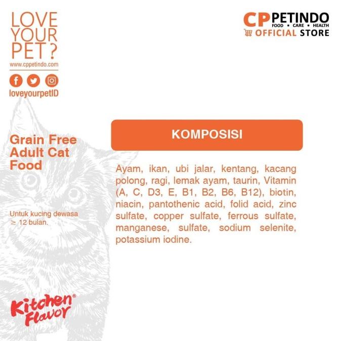 

Cppetindo Kitchen Flavor Grain Free Adult Cat Food 8 Kg