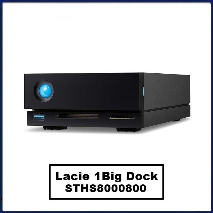 LaCie 1big Dock 8TB External Hard Drive Hardisk Docking Station 8 TB