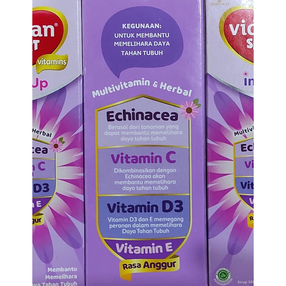 Vidoran Smart Imun UP / Multivitamin / Echinacea / Vitamin C / Vitamin D / Vitamin E / 100 ML
