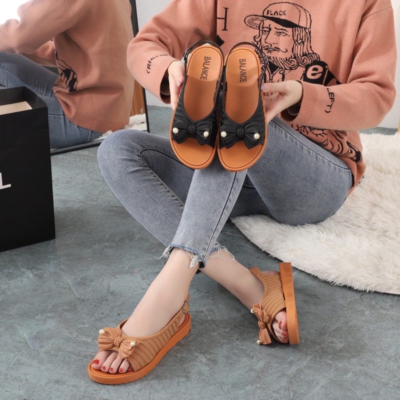 Sandal Rajut Jelly Bow 1972