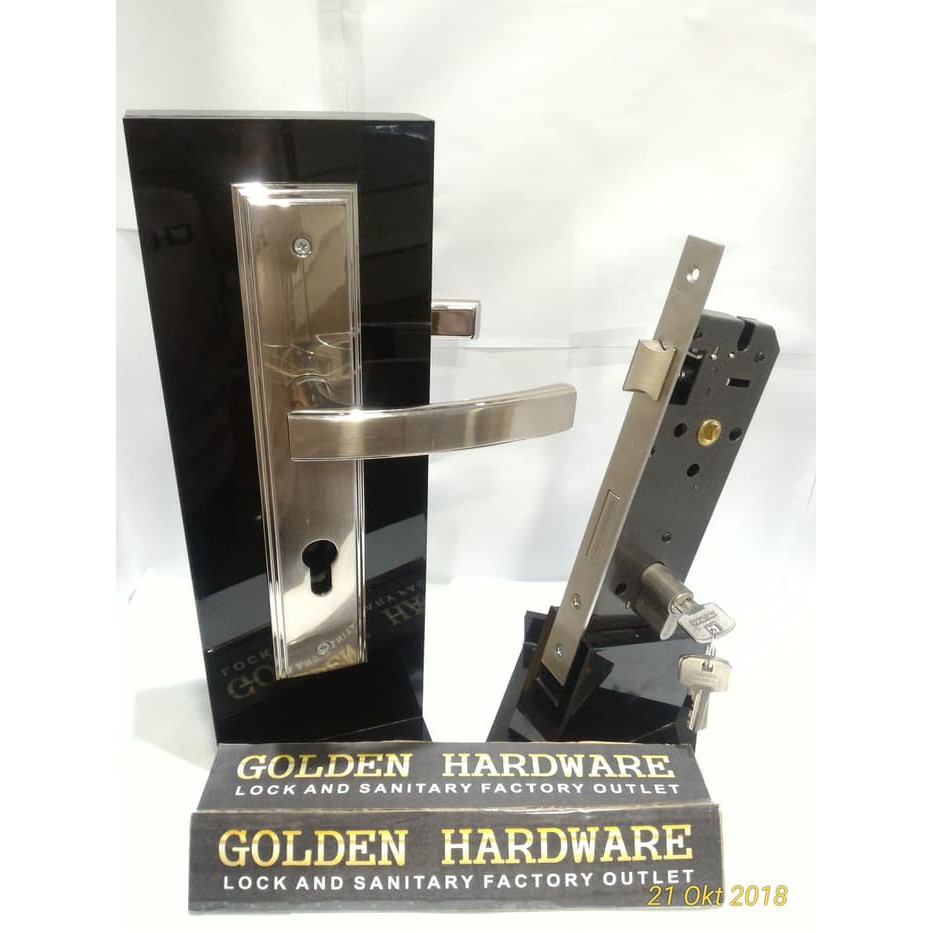Kunci Pintu Set Handle Pintu Set Gagang Pintu Set Handle Paloma HPP554 + MSP092