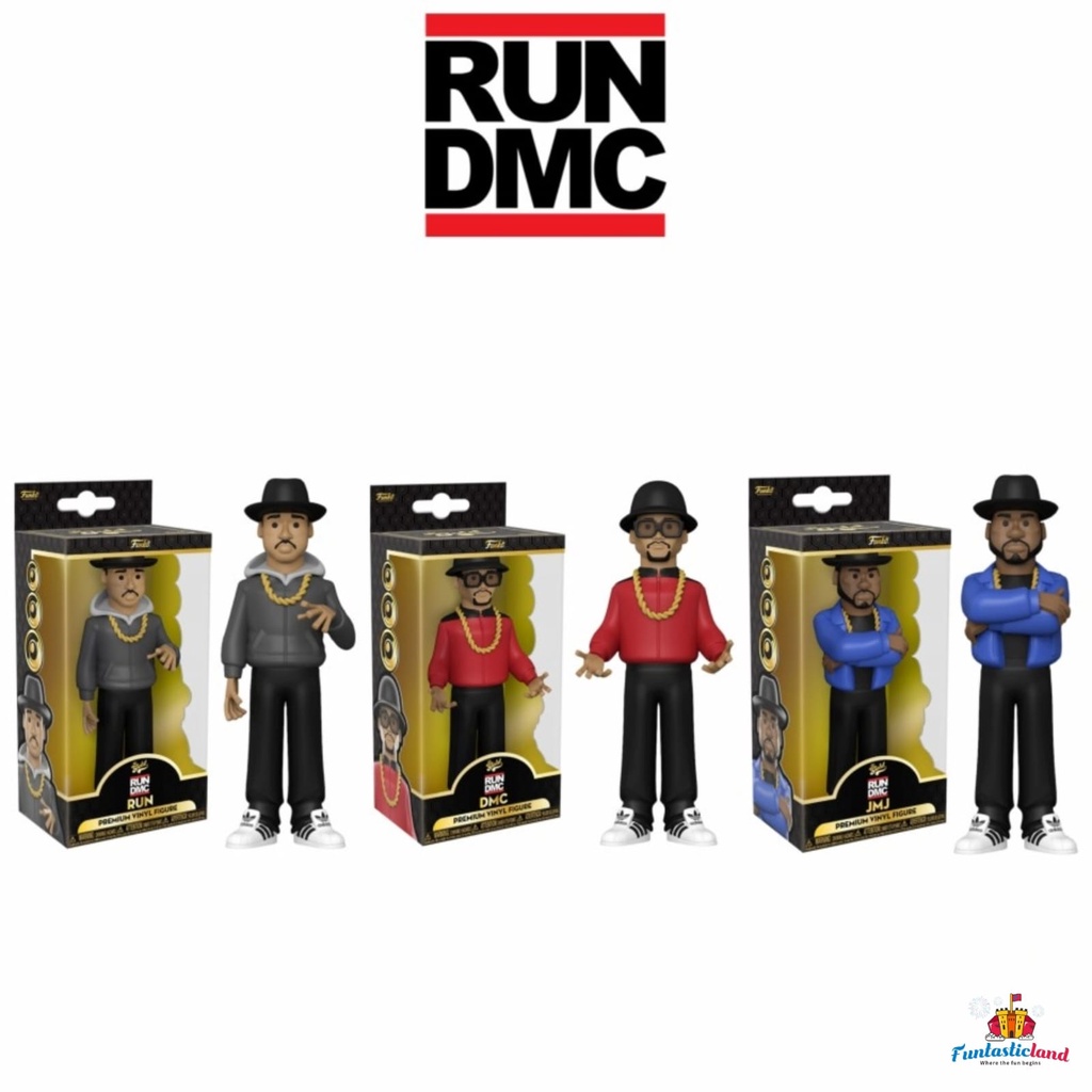 Original Funko Gold Premium Vinyl Figure Set Promotion - Run-DMC [3 items]