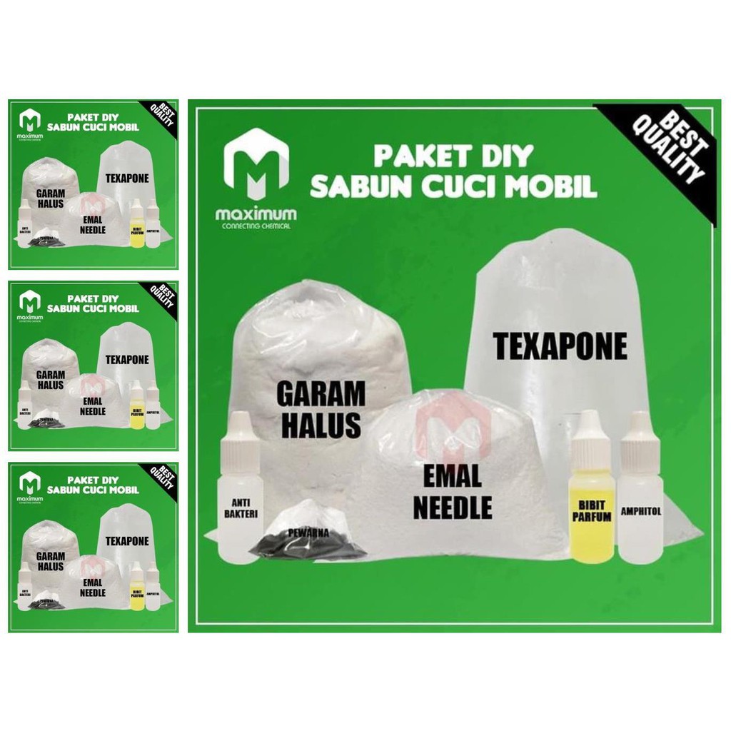 paket hemat diy bahan sabun cuci mobil / sabun cuci mobil / car wash