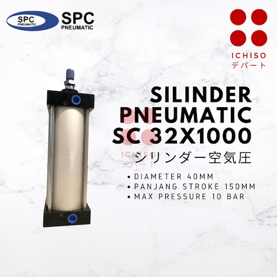 Silinder Pneumatic SC 32 x 1000 - Air Silinder Hidrolik - Hydraulic