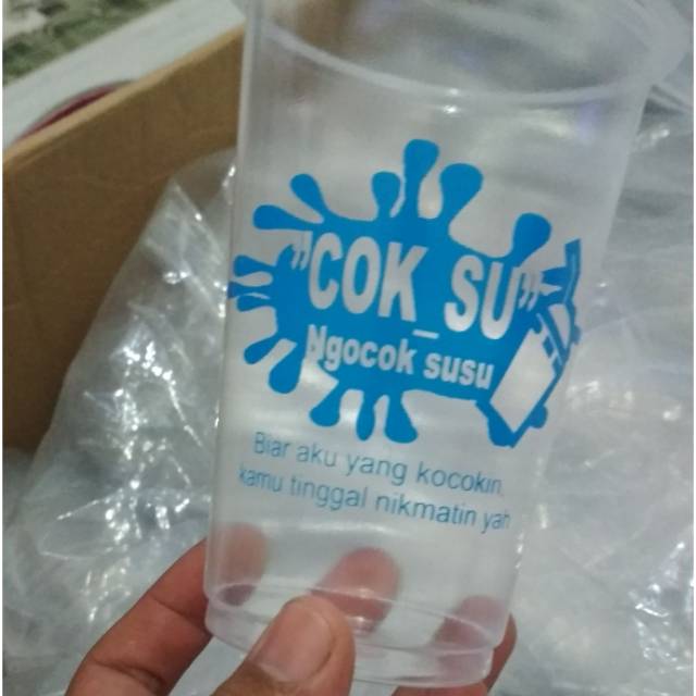 Gelas Plastik + Sablon