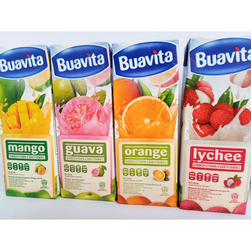 

Buavita Juice 250ml All Varian Paket isi 2pcs