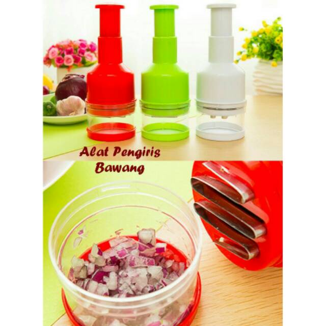 Alat pengiris pencincang bawang bumbu dapur onion chopper  good quality