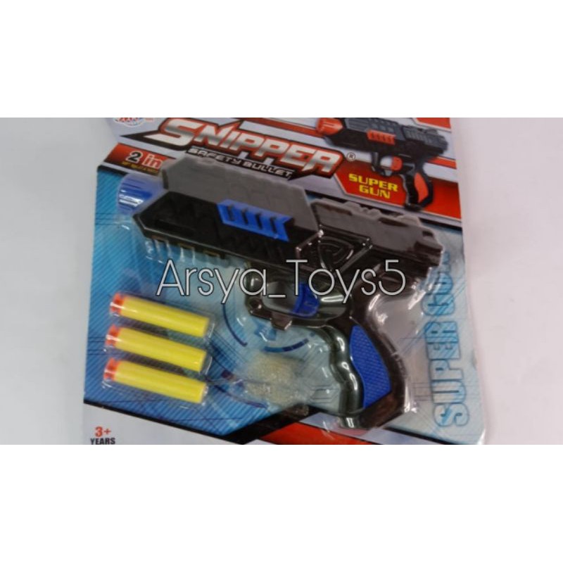 Mainan Anak  pistol Sniper super Gun 2in1