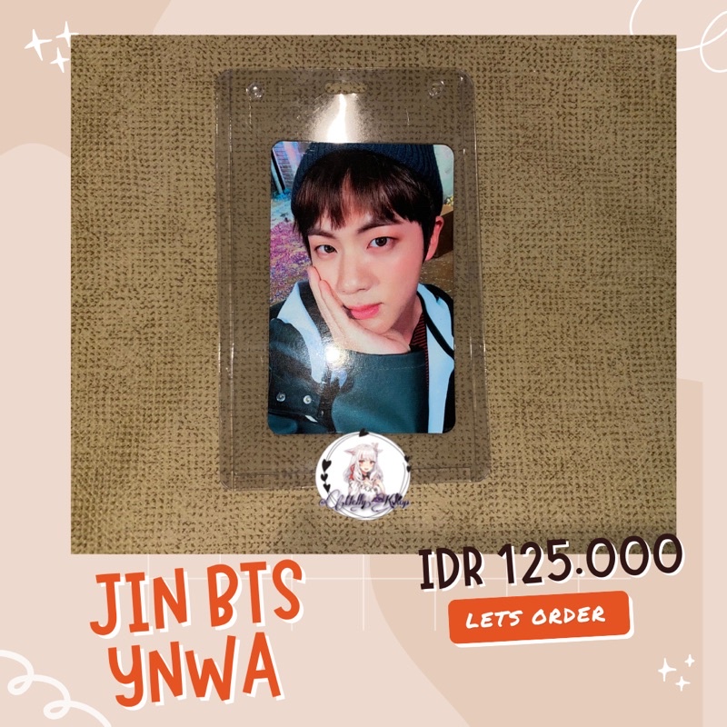 [READY PC JIN YNWA] PHOTOCARD JIN SEOKJIN YNWA BTS YOU NEVER WALK ALONE ANSWER LOVEYOURSELF VER F LO