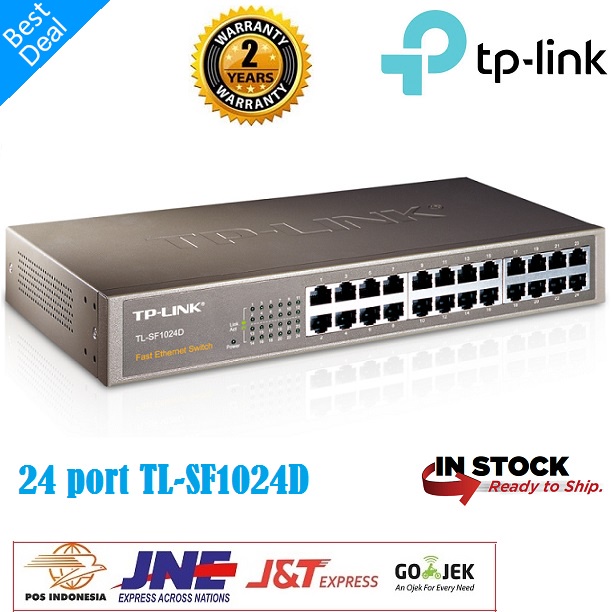 Switch Hub TP-LINK TL-SF1024D 24-Port 100Mbps TPLINK 24Port 24 Port