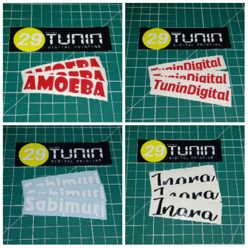 

Cutting Sticker Stiker Nama Label - 12pcs - Size 7cm x 2cm