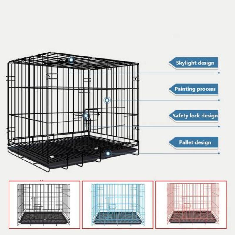 KANDANG KUCING MURAH TINGKAT 1 UKURAN 60X40X50 CM-5