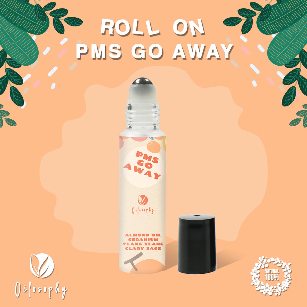 ROLL ON UNTUK MEREDAKAN KRAM MENSTRUASI ESSENTIAL OIL | PMS GO AWAY | HERBAL