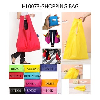 DODORY HL0073 Tas Belanja Lipat Kantong Jinjing Ramah Lingkungan Bagcu Shopping Bag