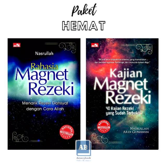 [Paket Hemat] Buku Kajian Magnet Rezeki & Rahasia Magnet Rezeki - Nasrullah (100% Original)