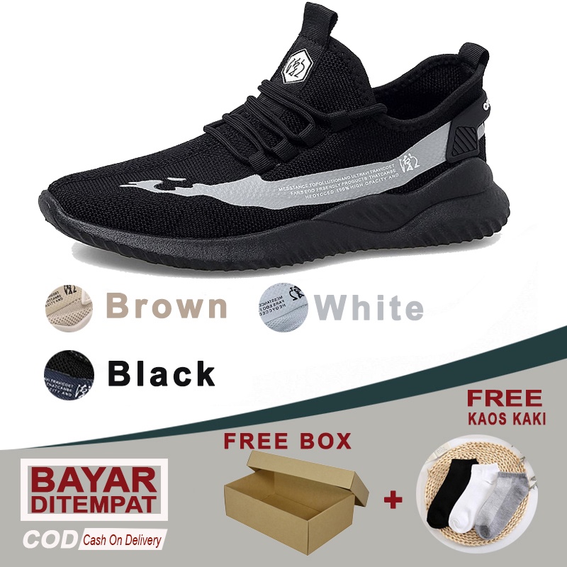 BIG SALE [ESSE] Import Sepatu Sneakers Pria Fashion A002