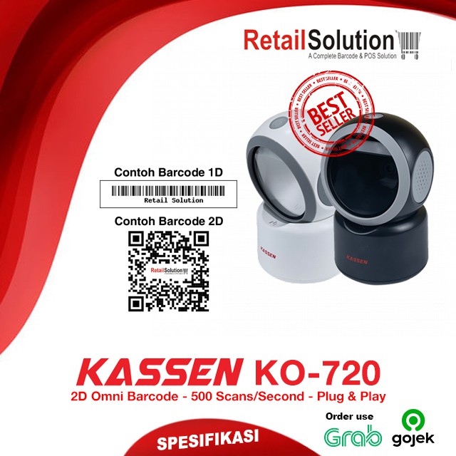 Barcode Scanner Omni 2D - Kassen KO-720 / KO720 / KO 720