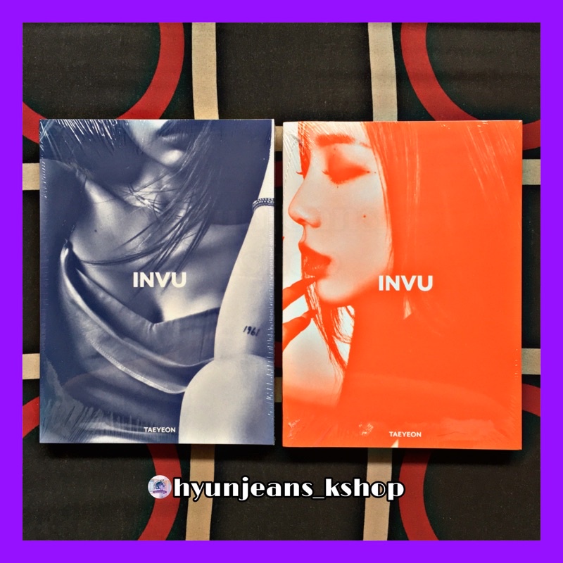 [READY STOCK] Taeyeon SNSD The 3rd Album - INVU + poster (Regular / Photobook Ver. : Orange & Blue) 