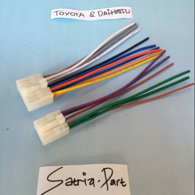 Soket head unit tape mobil toyota