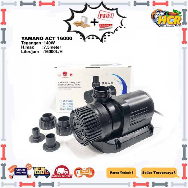mesin pompa air kolam ikan YAMANO AC-T16000/act 16000 low watt