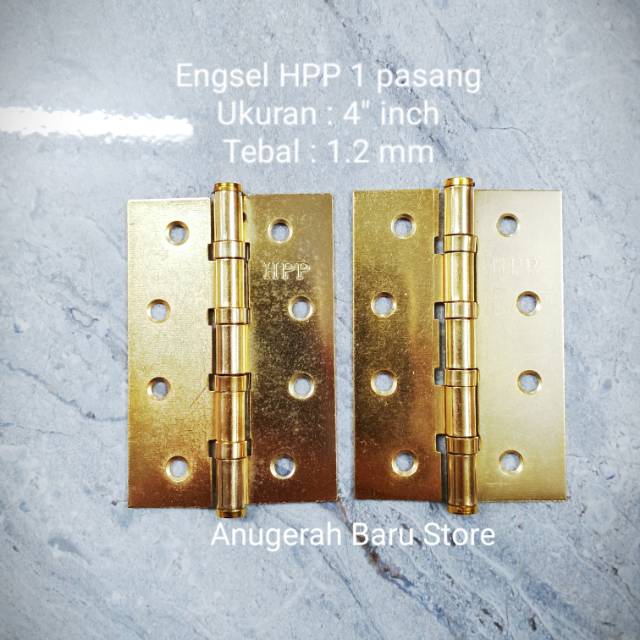 Engsel pintu 4" inch tebal 1.2 mm