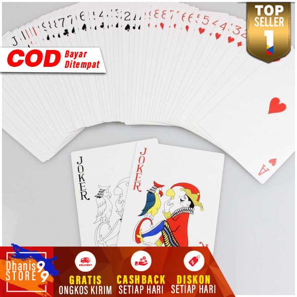 Kartu Remi Poker Playing Card Murah Mainan Cards Joker