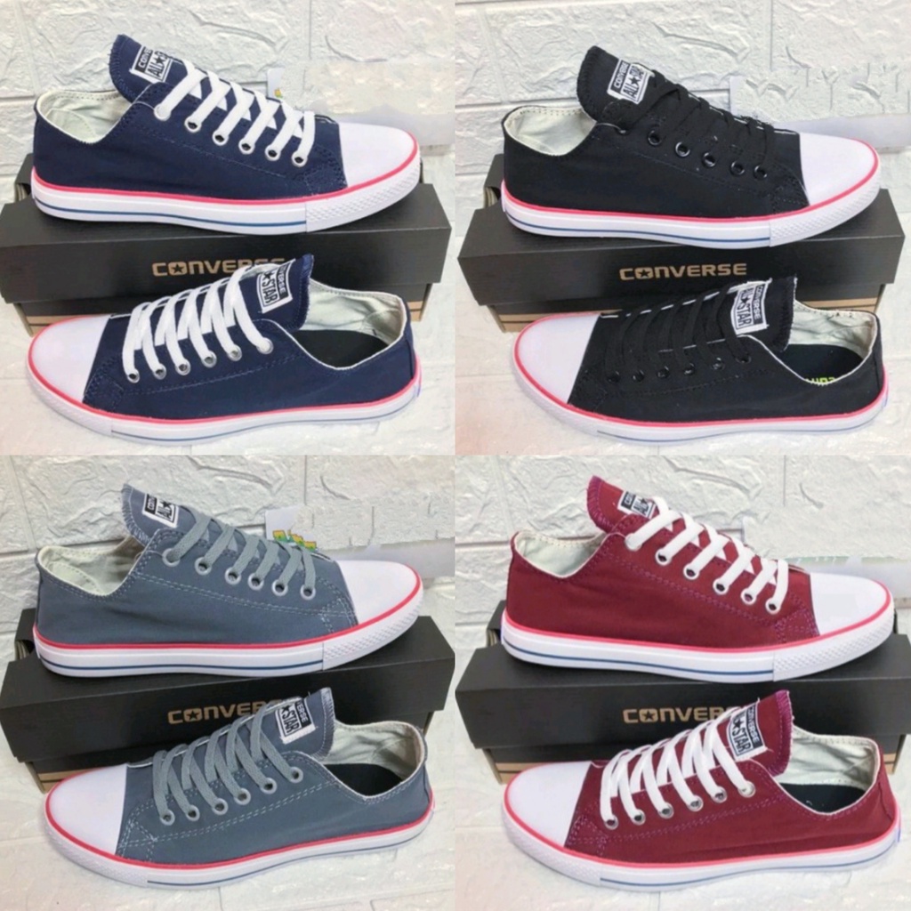 SEPATU SNEAKERS 70S PUTIH LIS MERAH TERBARU SEPATU PRIA WANITA BISA COD