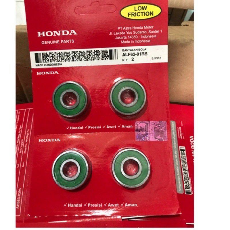 BEARING LAHER RODA DEPAN HONDA SUPRA 125 BEAT SCOOPY VARIO 6201 4 pcs