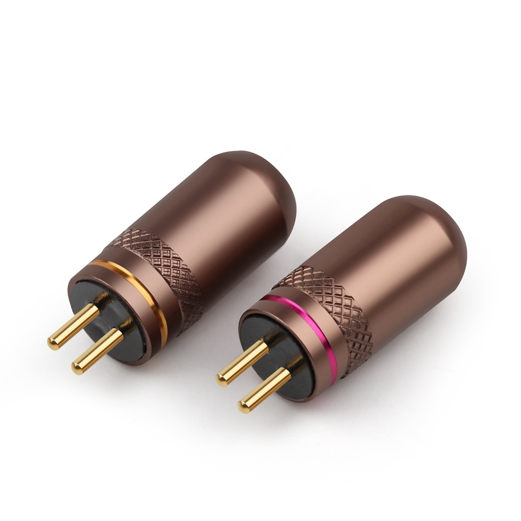 1Pair 2Pin 0.78mm Earphone Pin Earbuds Gold Plated Copper Audio Plug Wire Connector Metal Adapter HiFi Series Headphone