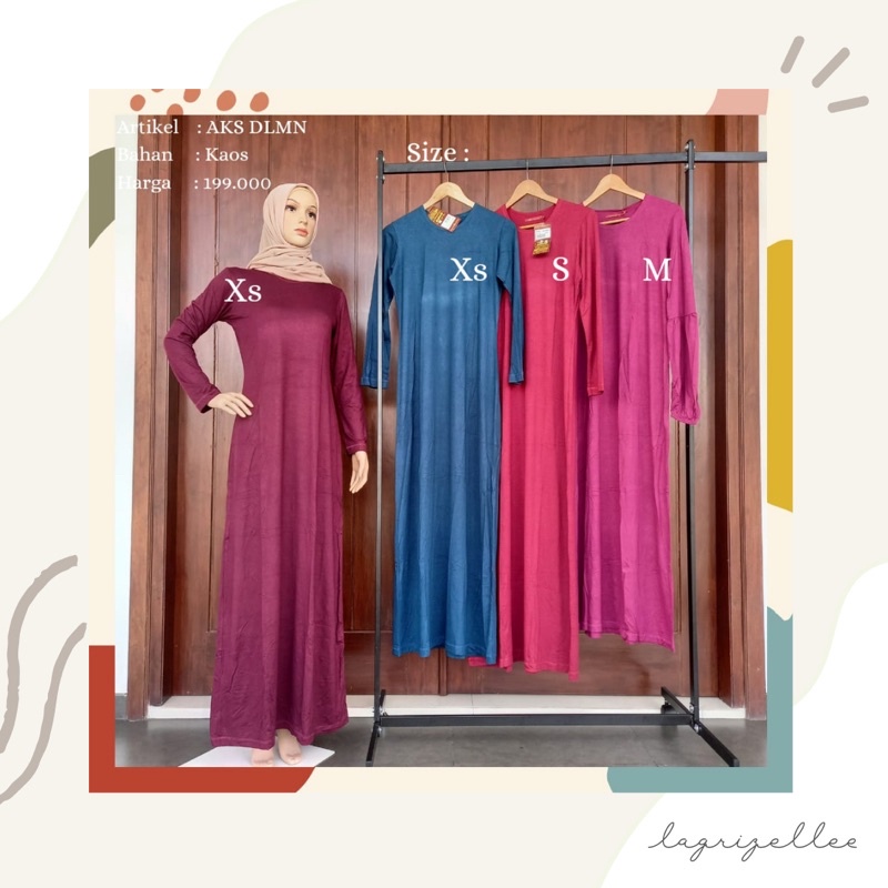 Abaya Kaos Daleman by Rumah Dannis