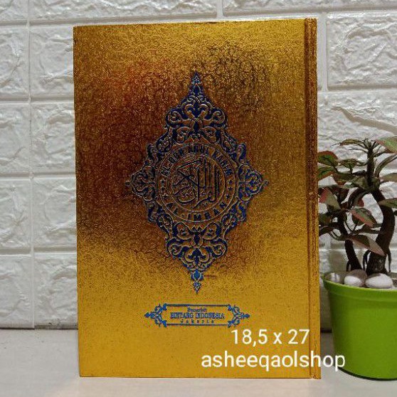 ALQURAN COVER EMAS 18,5 X 27 Non Terjemah /TERMURAH..!!