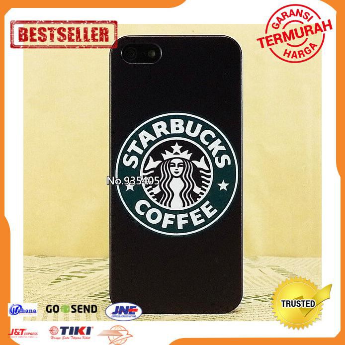 CASE HP IPHONE 5 5S HARD CASE FASHION STARBUCKS COFFEE BLACK