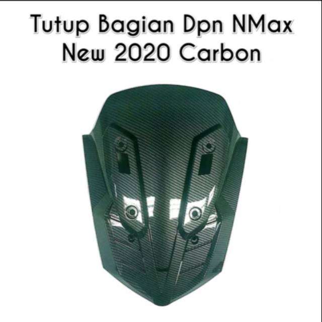 tutup tameng nmax bagian depan visor carbon nemo new nmax 2020-2021