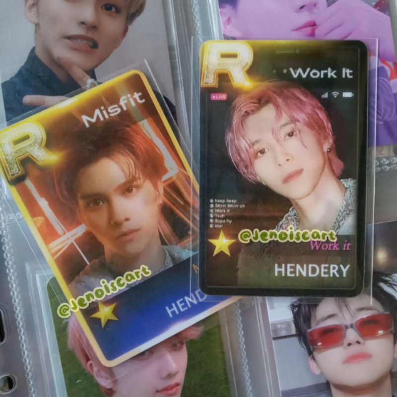 [booked] NCT Lenticular Card Hendery Fanmade Misfit Work It Pc Hendery