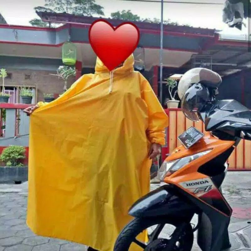 Jas Hujan Gamis Besar Jumbo Mantel Muslimah