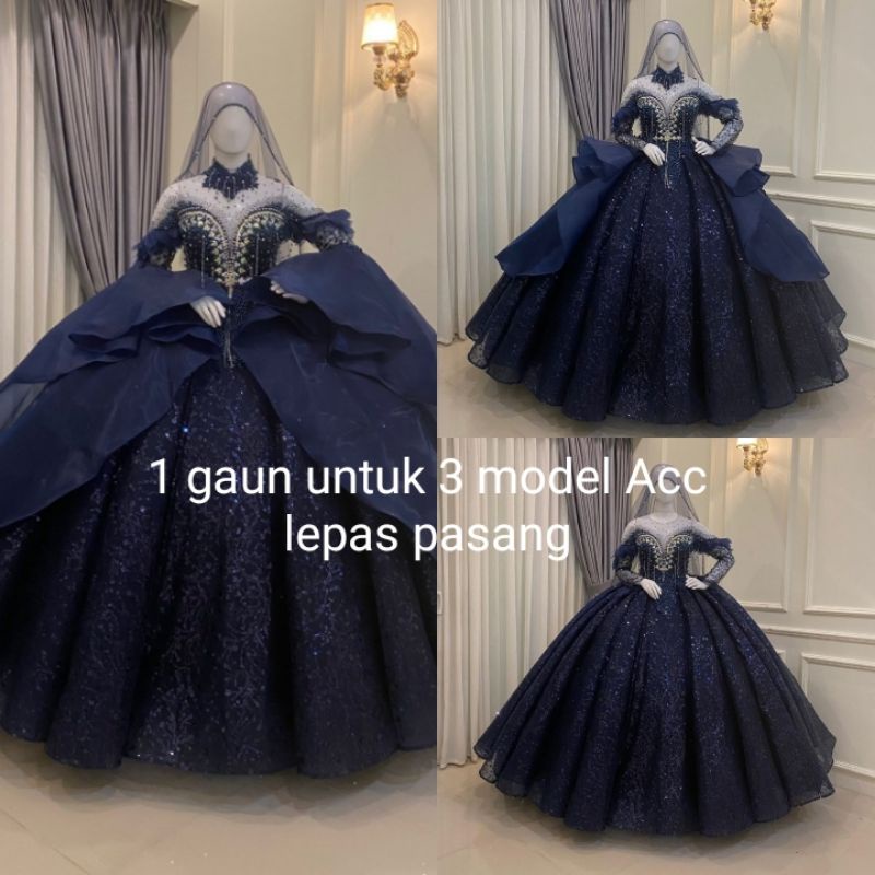 GAUN PENGANTIN BARBIE MODERN BEREKOR |  BAJU PENGANTIN MUSLIMAH|GAUN PRAWEDDING/GAUN WEDING DRESS