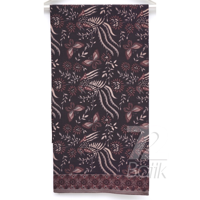 KAIN BATIK KATUN Premium Motif Kupu Kupu Two Tone Pagi Sore Warna Hitam Item 725027 Cap 72 Jarik Jarit Samping Kebat Panjang Batik Katun Modern Premium Bahan Seragam Batik Pernikahan Kantor Keluarga Murah Kamen Jadi Batik Bali Lembaran