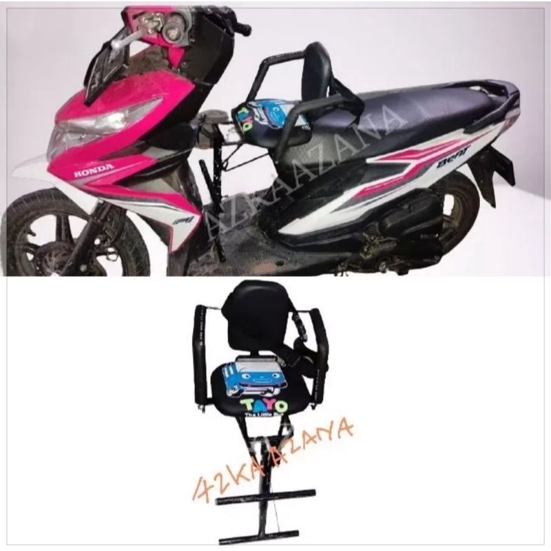 KURSI SANDARAN BESI JOK ANAK MOTOR MATIC MODEL ALPINA
