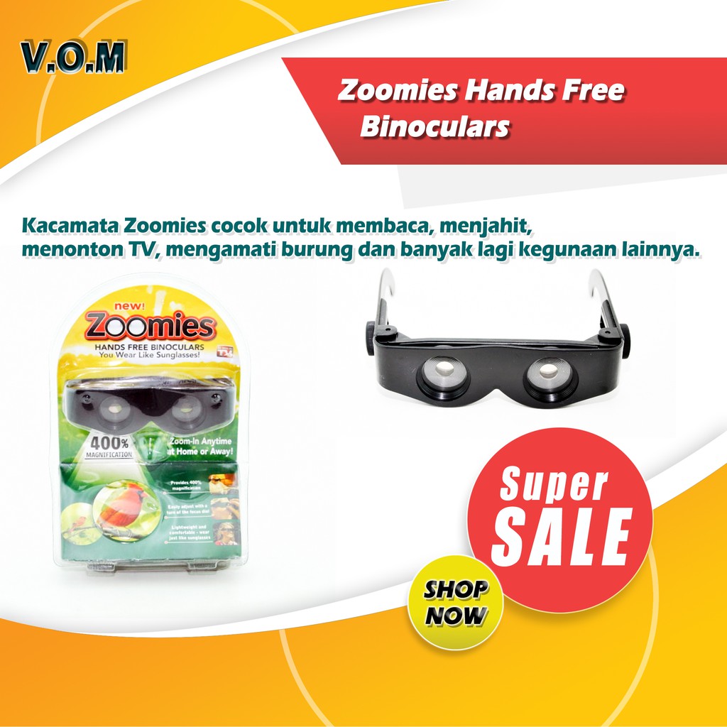 VOM Zoomies Hands Free Binoculars / Kacamata Pembesar - 0330