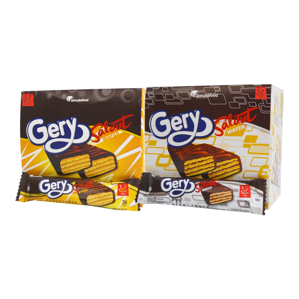 

Gery Saluut Wafer Biskuit Bentuk Wafer Gery Saluut Wafer Aneka Rasa - 24pcs x 7.5gr