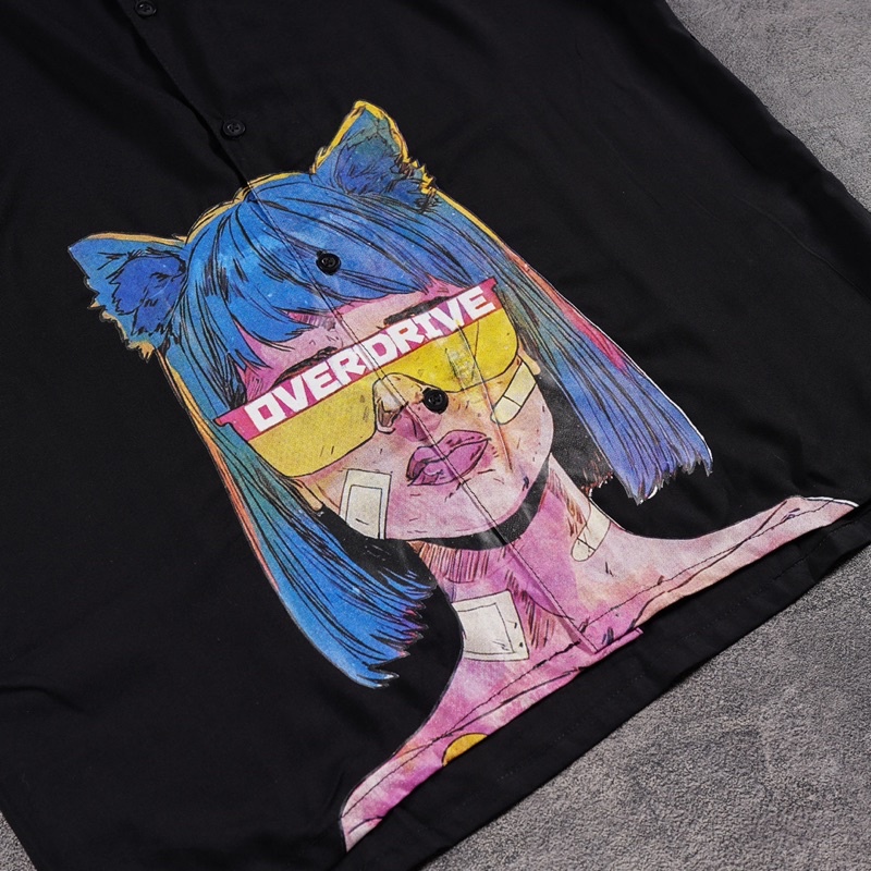 [N00856] Kemeja Distro Full Print Motif CYBERPUNK XXX