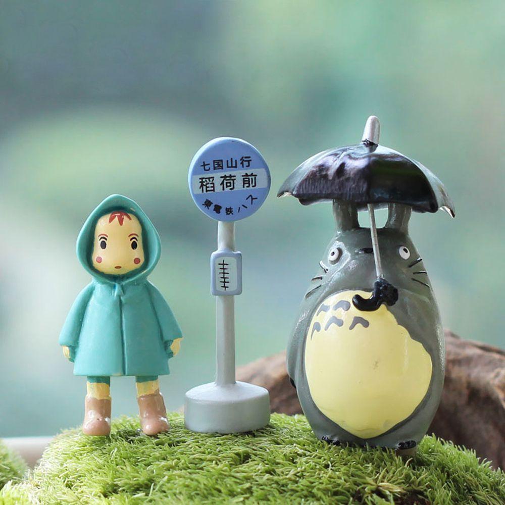 LANFY My Neighbor Totoro Kids Toys Car Decoration Mini Figure Anime Figure Garden Figure Hayao Miyazaki