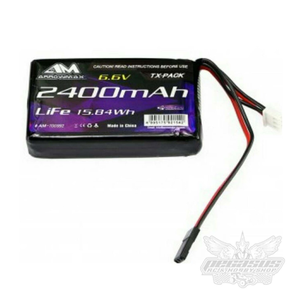 ARROWMAX 2400MAH 6.6V LIFE FOR FUTABA 4PK / 4PX / 4PV / 7PX #AM-700992