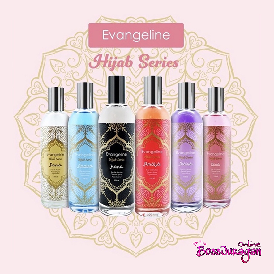 (BOSS) Evangeline Hijab Series - Parfum Wanita EDP 100ML - Parfum Hijab Evangeline