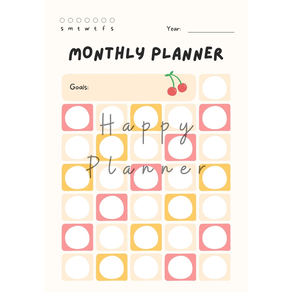 

12 _ Refill Isi Kertas Binder Set - To Do List | Monthly Planner