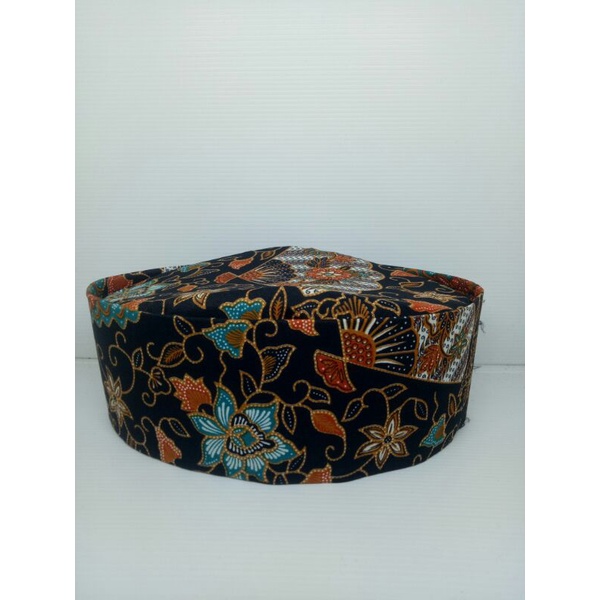 peci Songkok Kopyah batik hitam premium susun tinggi 9 anak dan dewasa