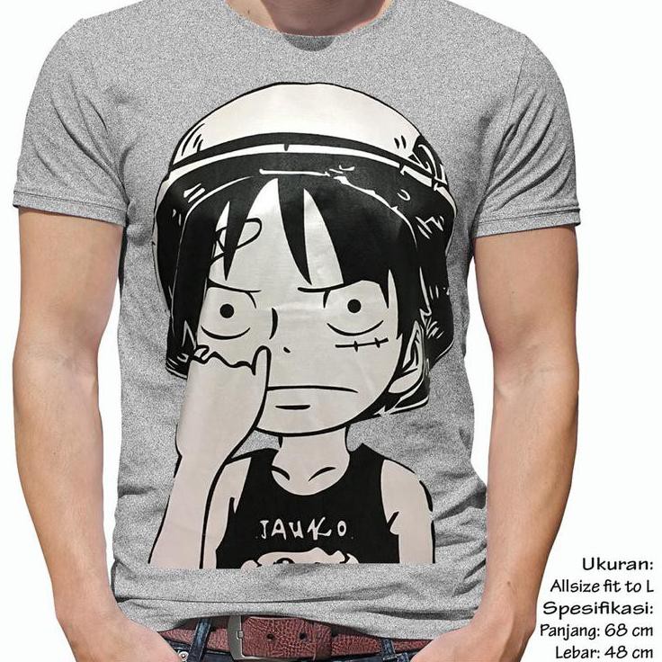 Beli. Kaos Anime Onepiece Baju LUFFY NGUPIL MISTY Pakaian Pria ♥