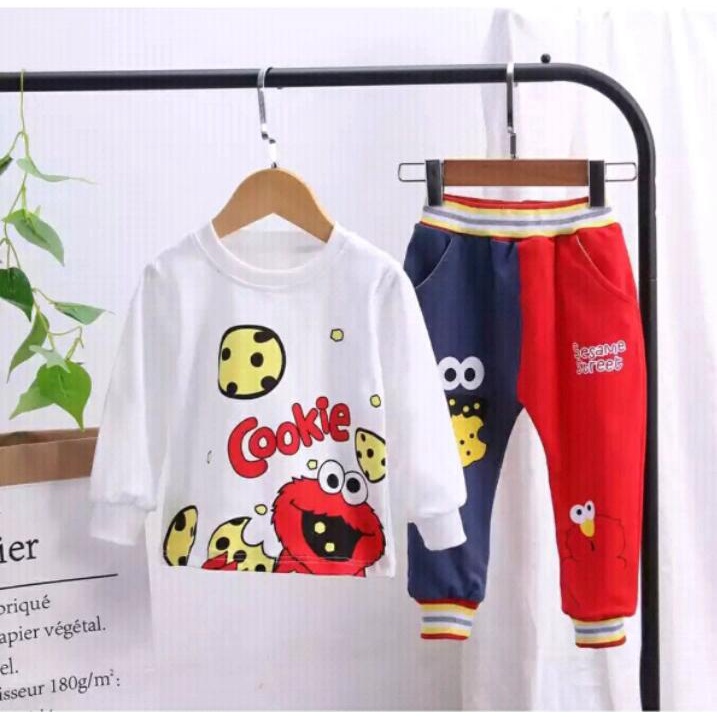 COD - SETELAN SWEATER JOGGER ANAK 1-5 TAHUN // SETELAN SWEATER MOTIF ELMO // SETELAN ANAK LAKI LAKI SETELAN ANAK PEREMPUAN // PAKAIAN ANAK LAKI LAKI PAKAIAN ANAK PEREMPUAN // SWEATER ANAK MUSIM DINGIN // SETELAN SWEATER JOGGER ANAK TERLARIS