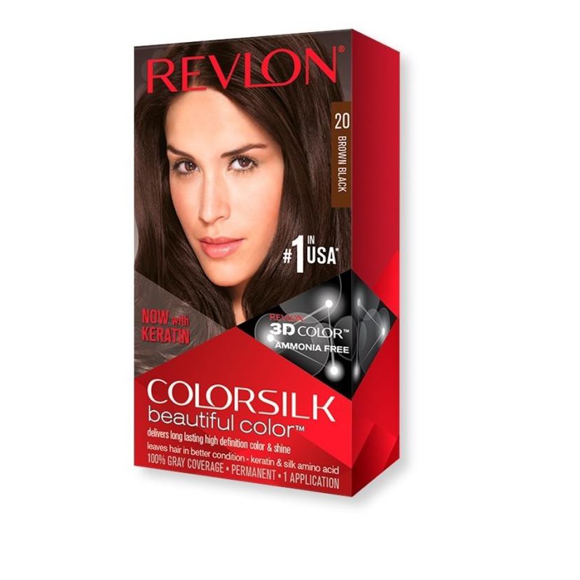 ✮ Revlon Colorsilk Beautiful Color - No.20. Brown Black ☂